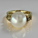 Broome Pearl Western Australian Yellow Diamond Ring
