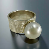 Broome Pearl Ocean Low Tide Ring (New Narrow Band )