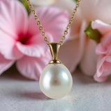 Broome Oval Drop 9ct Rose Gold Pendant