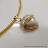 9ct Broome Mabe Heart Pearl and Diamond Pendant