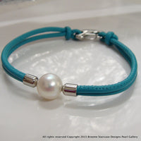 Cultured Pearl leather Bracelet - Broome Staircase Designs Pearl Gallery