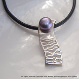 Staircase Pearl Pendant Red Bluff (black,s/s**FREE NEOPRENE NECKLACE! - Broome Staircase Designs Pearl Gallery - 3