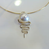 Broome Pearl Monsoonal Staircase Pendant 18ct Gold