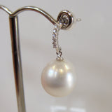 Broome Pearl & Diamond Earrings 18ctw - Broome Staircase Designs Pearl Gallery - 2
