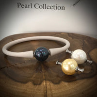 Easy Fit Shell Pearl Silicone Bracelet 3 x Pearl Colours!