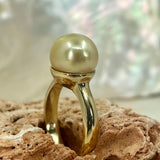 Golden South Sea Pearl 'Golden Moon' 9ct Ring