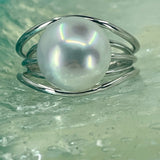 Sterling Silver Broome Pearl Ring "Big Tide Times"