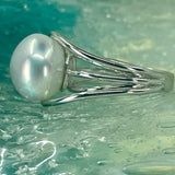Sterling Silver Broome Pearl Ring "Big Tide Times"