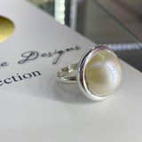 South Sea Sterling Silver Mabe Pearl Ring