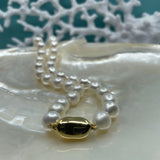 Cultured Freshwater Pearl Strand with Gold Clasp