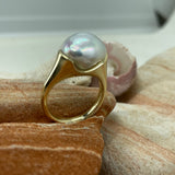 Stunning Broome Keshi Pearl 9ct Gold Ring