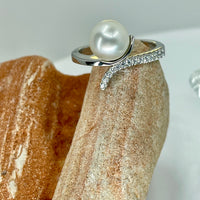 Stunning Cultured Broome Pearl 925 Ring