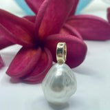 9ct Enhancer Broome Keshi Pearl and Necklace