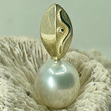 9ct Broome Pearl Necklace Ocean and Earth Pendant 