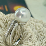 Broome Pearl and Diamond Ring