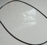 Black Neoprene Necklace 3mm