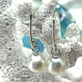 9ct White Gold  Broome Pearl Earrings Cynthia Hooks