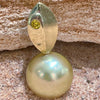 9ct Golden Pearl Ocean and Sunset Pendant