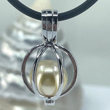 Cage Pendant with South Sea Pearl (Choose your own Pearl)