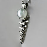 Cultured Broome Pearl 9ct White Gold Staircase Big Moon Rising