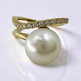 Broome Pearl 18ct Gold Diamond Ring