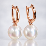9ct Broome Pearl Huggies Earrings