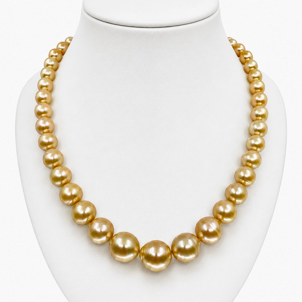 Golden South Sea Graduated Pearl Strand