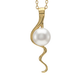 Broome Pearl Mitchell Falls Staircase Pendant 9ct Gold