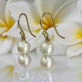 Broome Round Pearl Stacked 9ct Earrings