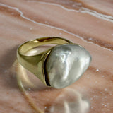 9ct Gold Broome South Sea Keshi Pearl Ring