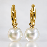 9ct Broome Pearl Huggies Earrings