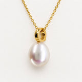 Cultured Broome Pearl Enhancer Clip Pendant 18ct