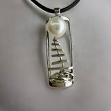 Kimberley Staircase to the Moon Pearl Silver Pendant