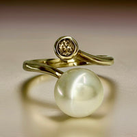 Broome Pearl 9ct Kimberley Diamond Ring