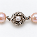 Cultured Freshwater Pink Pearl Strand with Fancy Clasp