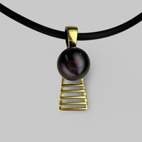 James Price Point Staircase to the Moon Mini Black Pearl Pendant