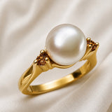Broome Pearl Western Australian Yellow Diamond Ring