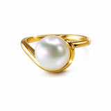Broome Keshi Pearl 9ct Gold Ring