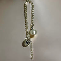 Silver Bracelet Broome Charm Pearl Locket