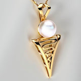 Broome Pearl  Roebuck Bay Staircase Pendant 9ct Gold