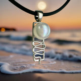 Cape Leveque Staircase to the Moon Pearl Silver Pendant