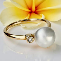 Broome Keshi and Kimberley Diamond Fine Band Ring