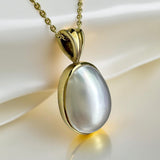 Broome Mabe Blister Pearl Oval 9ct Gold Pendant