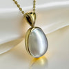 Broome Mabe Blister Pearl Oval 9ct Gold Pendant