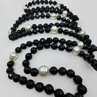 Broome Circle Pearl and Black Agate Strand