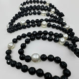Broome Circle Pearl and Black Agate Strand