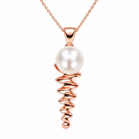 Cultured Broome Pearl Rose Gold Staircase Big Moon Rising Large