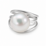 Sterling Silver Broome Pearl Ring "Big Tide Times"