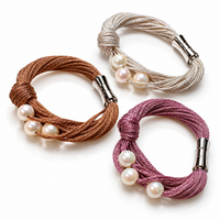 Silk Cultured Freshwater Pearl Bracelet