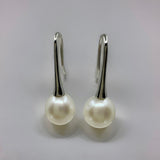 Cultured Freshwater Pearl Trumpet Style Hook Earrings